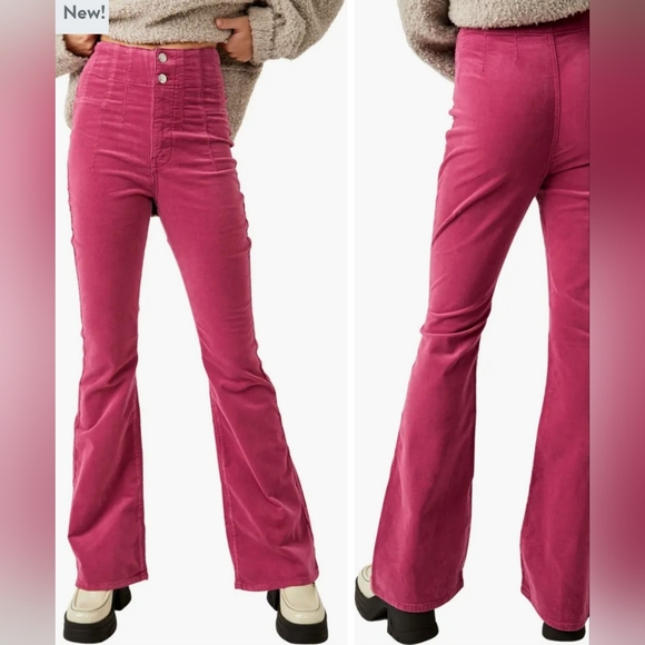 Free People Pants - Free People Jayde Seamed Corduroy Flare Pants. Size 32